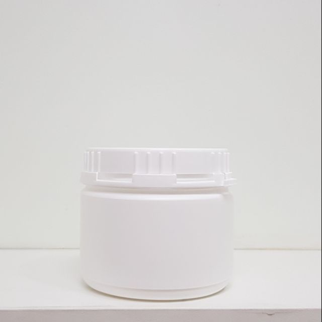 Plastic HDPE 500g Tub Jar Tamperproof